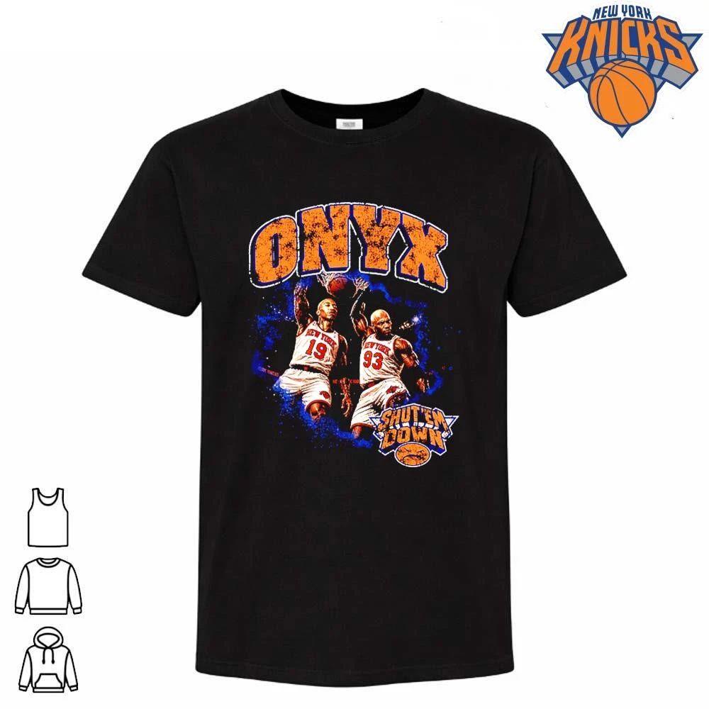 New York Knicks Onyx Shut Em Down NBA Finals 2026 Graphic T Shirt