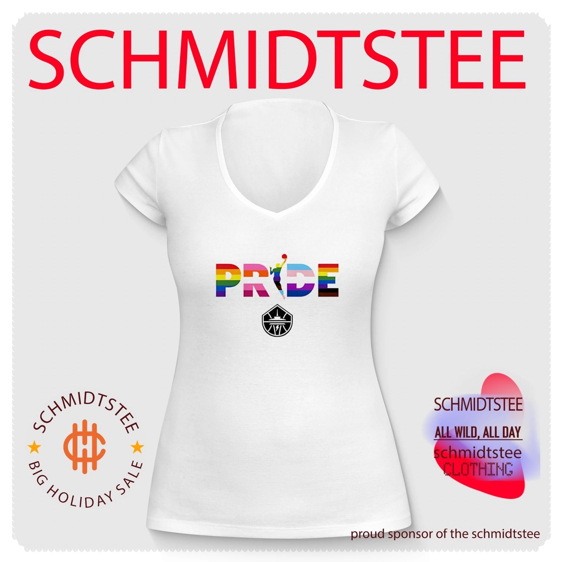 Seattle Storm WNBA pride stripes shirt