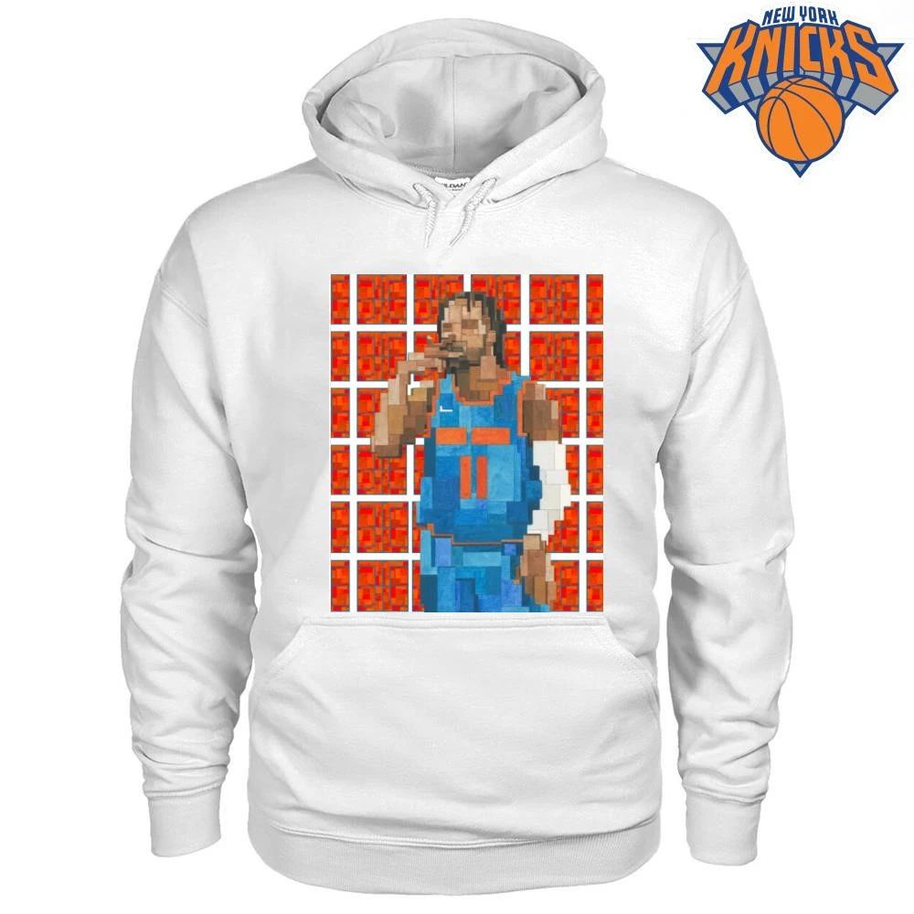 New York Knicks Jalen Brunson 11 Pixel Mosaic Geometric Art Basketball NBA Finals 2026 Shirt