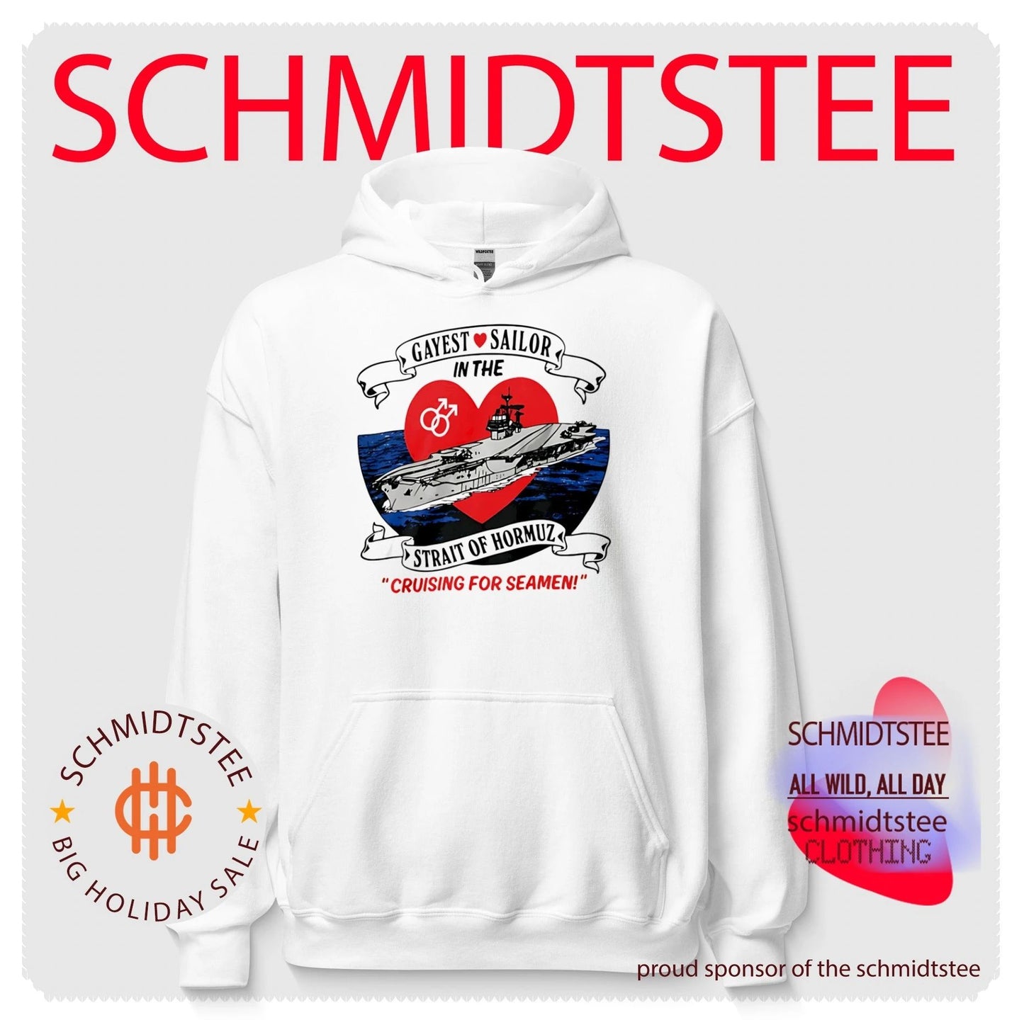 Gayest Sailor Strait of Hormuz Pride Navy Shirt