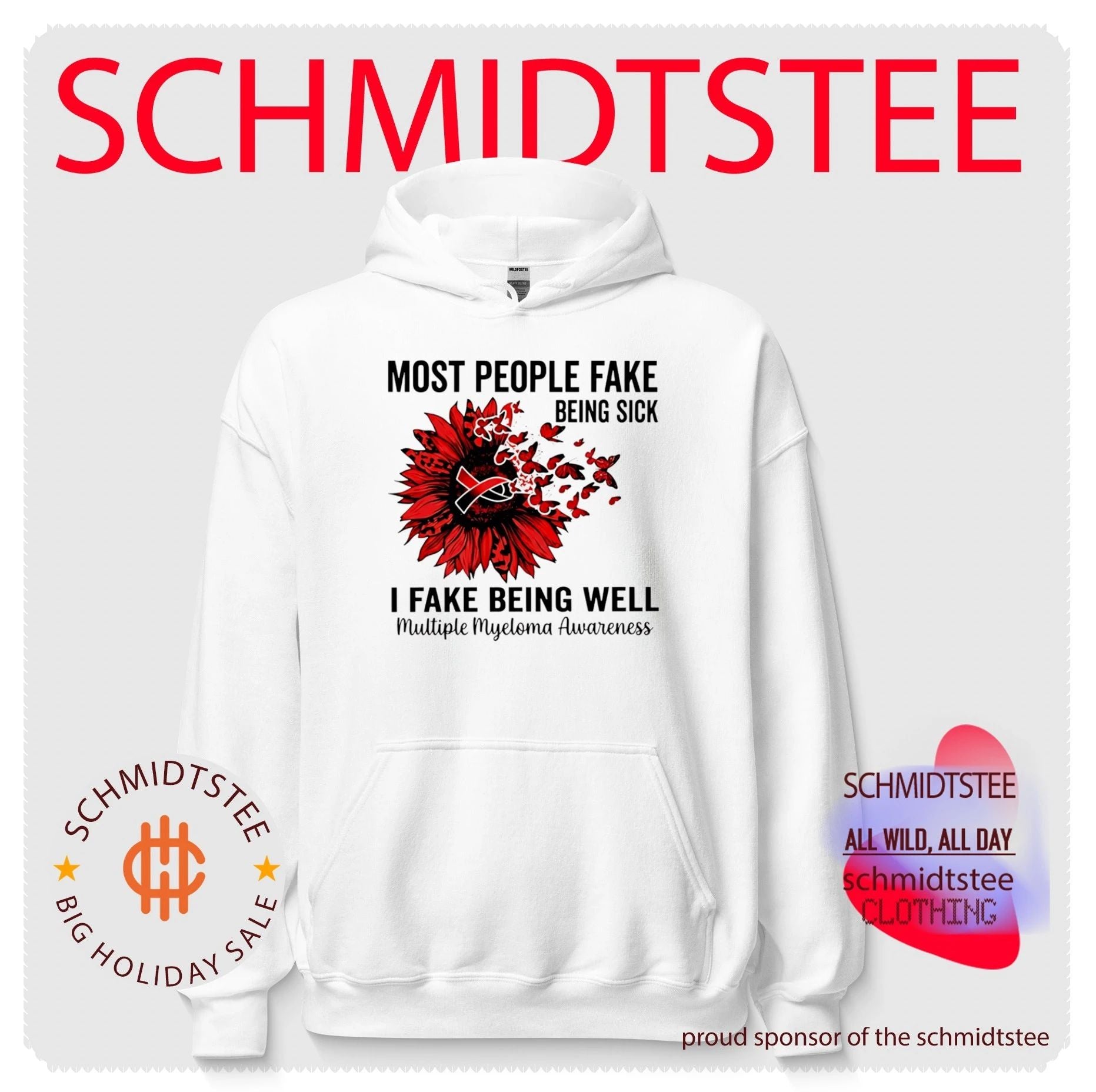 Most people fake being sick I fake being well multiple myeloma awareness shirt