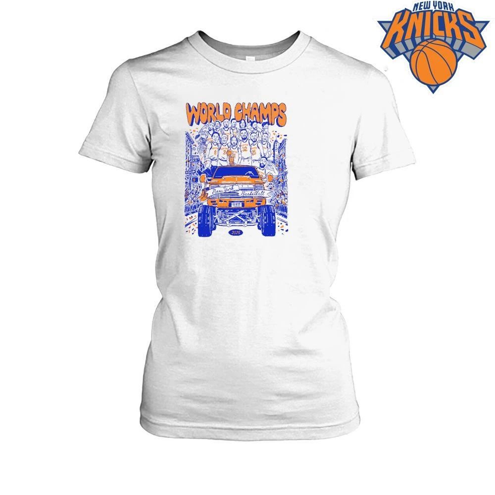 New York Knicks World Champs 2026 Basketball Team Parade Shirt