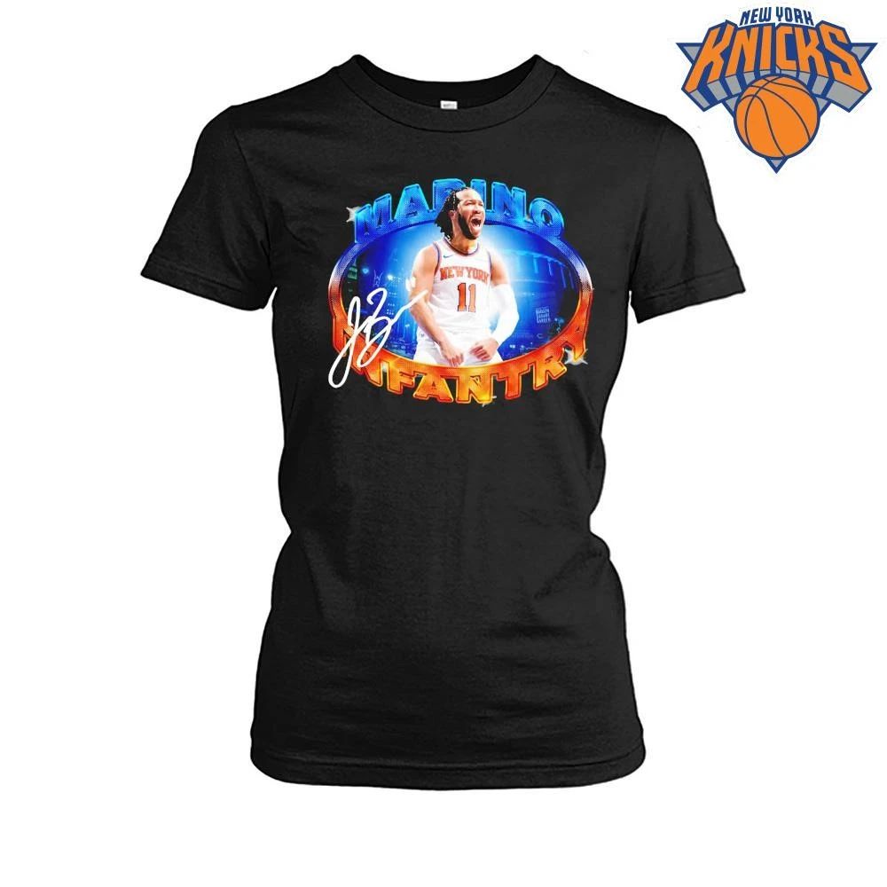New York Knicks Jalen Brunson Malino Infantry Madison Square Garden Signature Graphic Vintage Retro Basketball NBA Finals 2026 Shirt