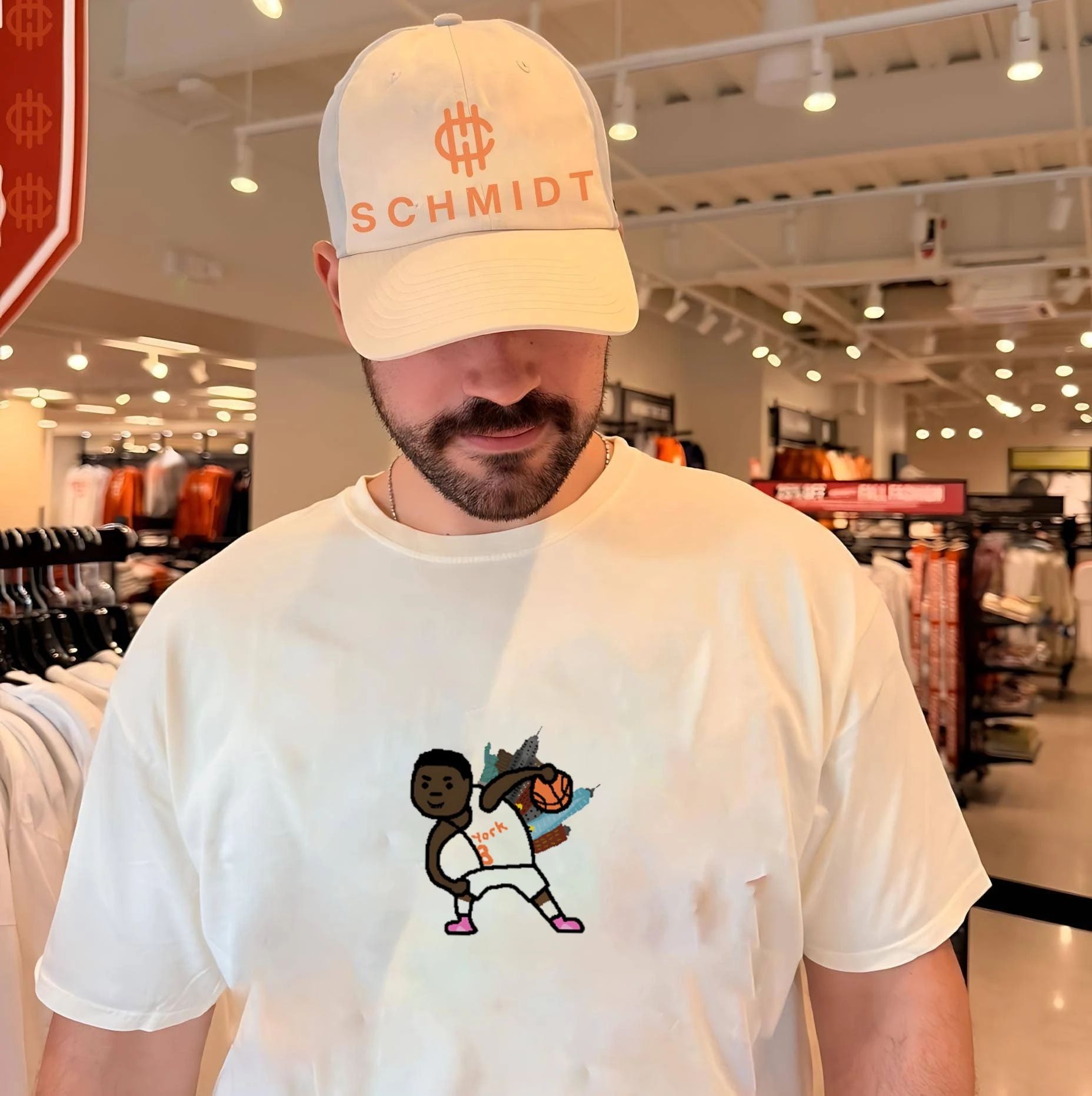 New York Knicks OG Anunoby OG put the city on his back paint shirt