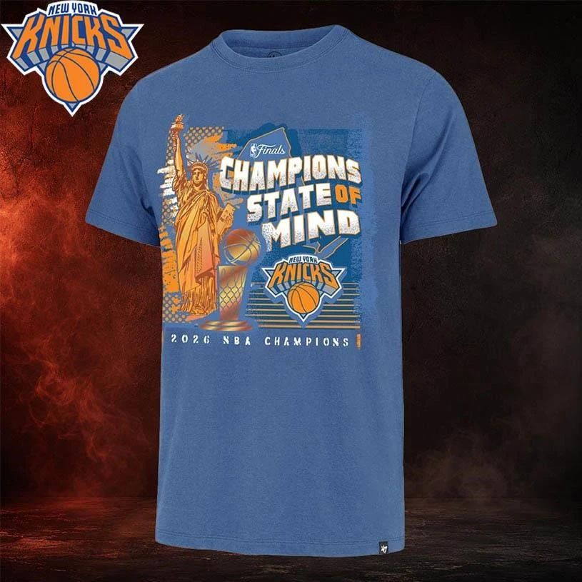 New York Knicks 2026 NBA Finals Champions Statue of Liberty Franklin Shirt