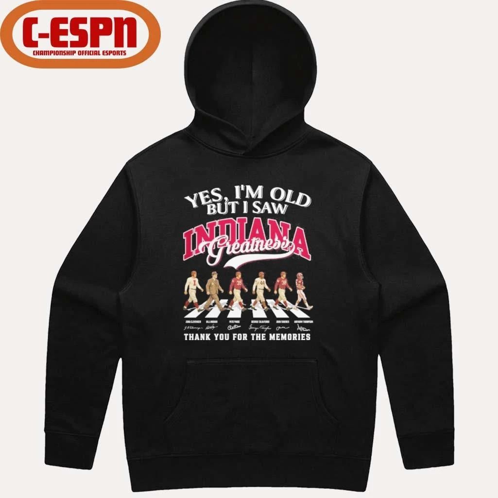 Yes, I’m Old But I Saw Indiana Hoosiers Abbey Road Greatness Shirt