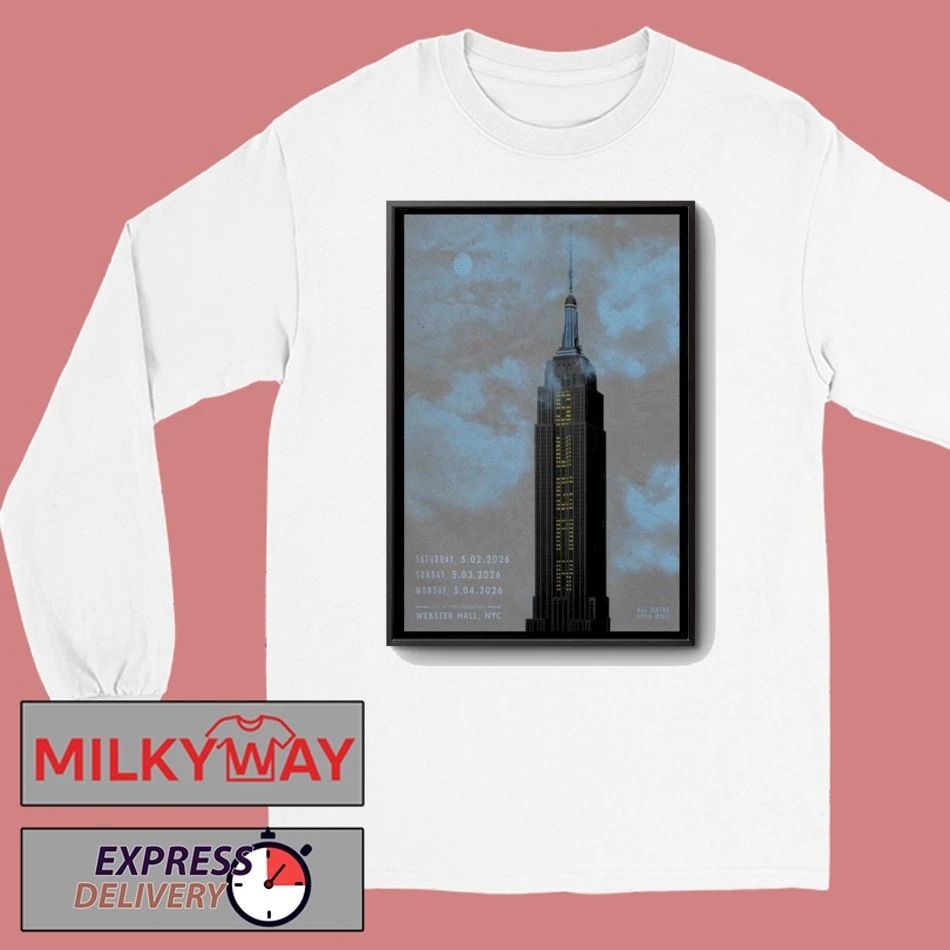 Poster SUGAR Band May 3-4 2026 Webster Hall, NYC shirt