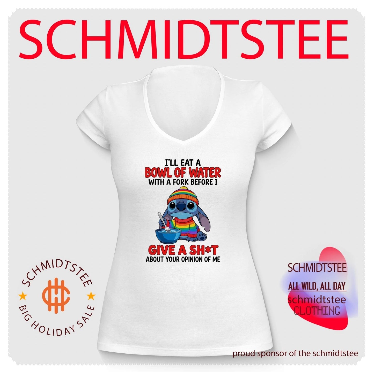 I’ll eat a bowl of water with a fork before I give a shit about Stitch shirt