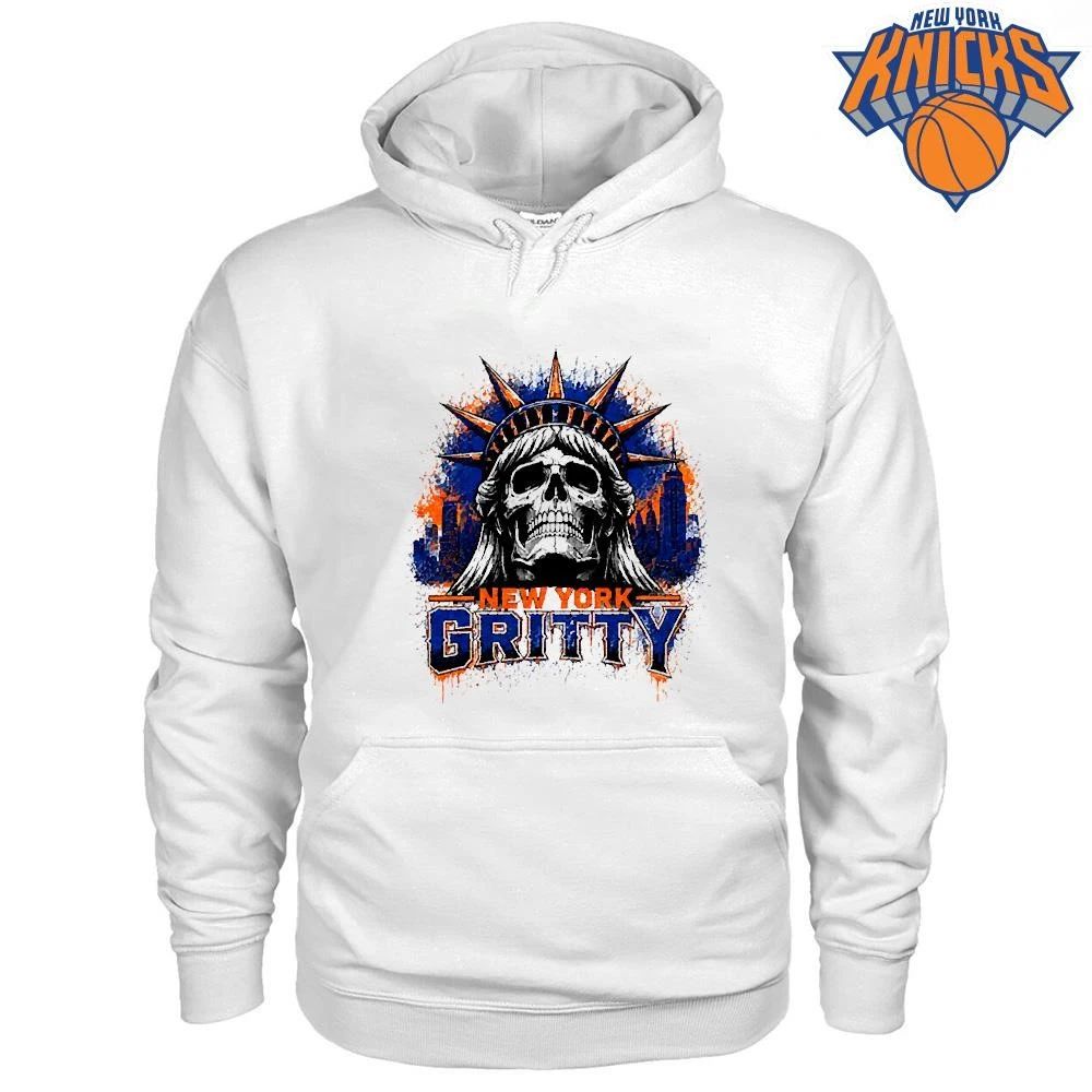 New York Knicks Champions NBA 2026 New York Gritty Statue Of Liberty Skull Basketball Shirt