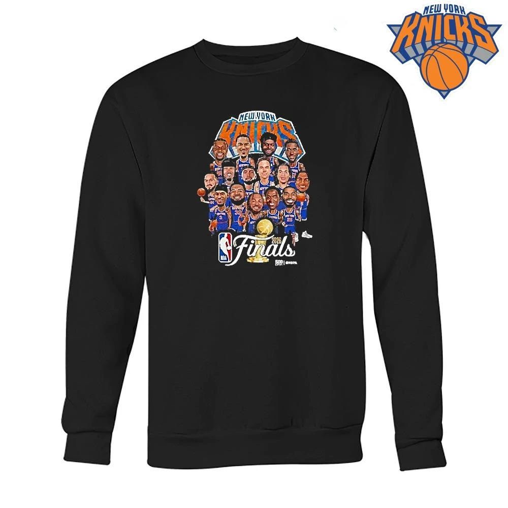 New York Knicks 2026 Nba Finals Champions Team Cartoon Shirt