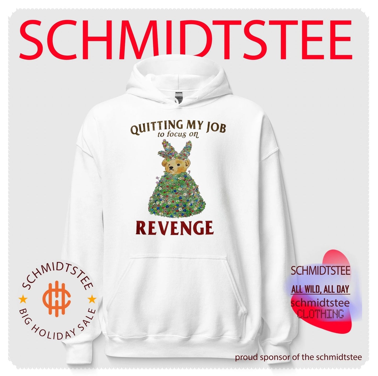Quitting my job to focus on revenge bear shirt