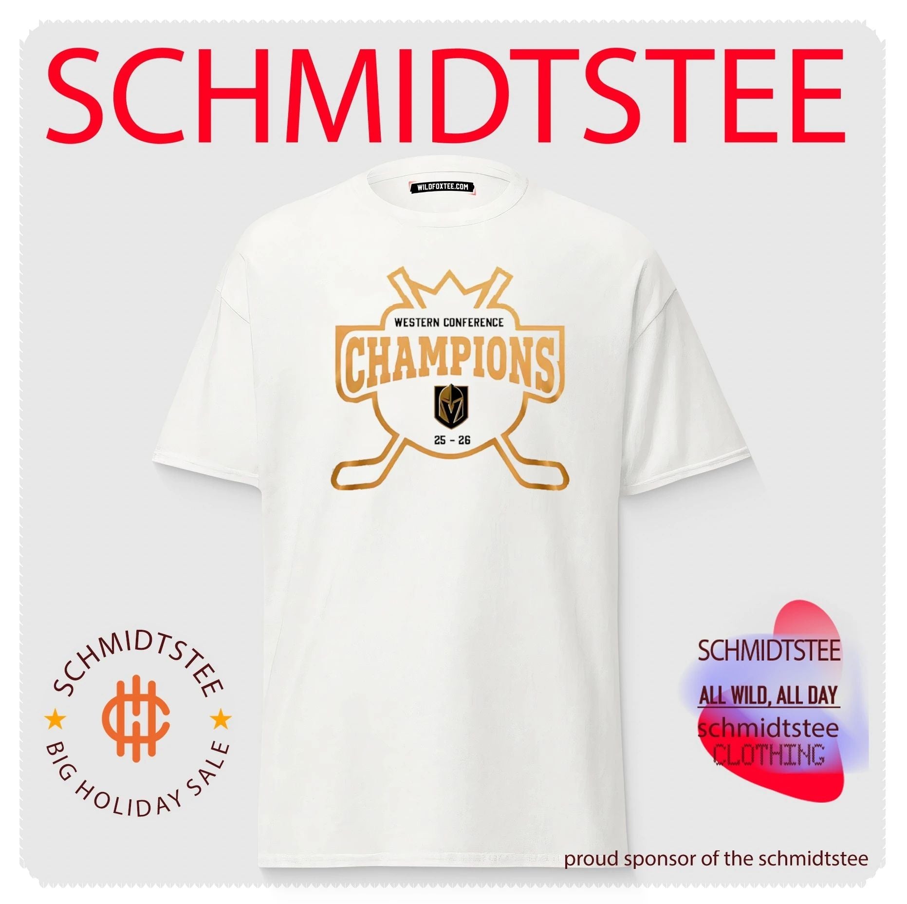 Vegas Golden Knights Western Conference Champions 25–26 Hockey shirt