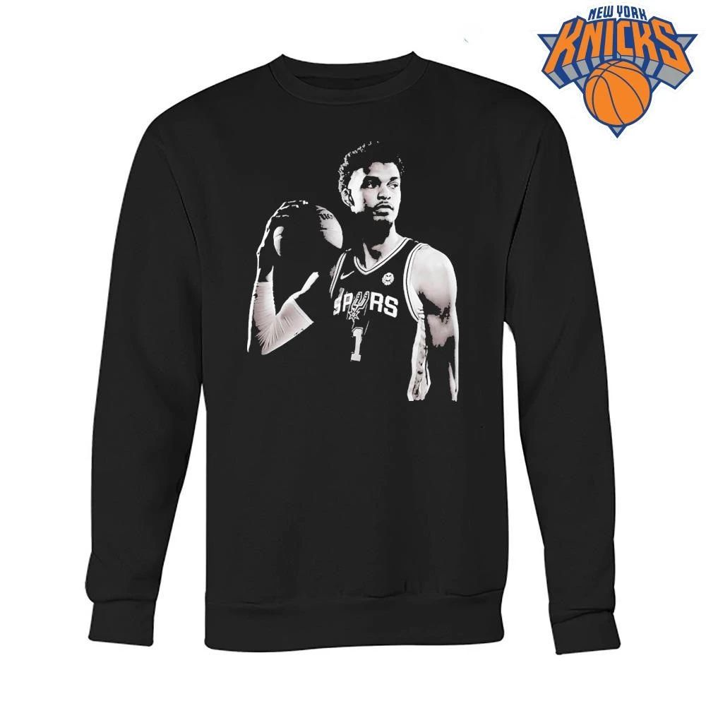 Victor Wembanyama San Antonio Spurs NBA Finals 2026 Game 1 Black and White Portrait Vintage T Shirt