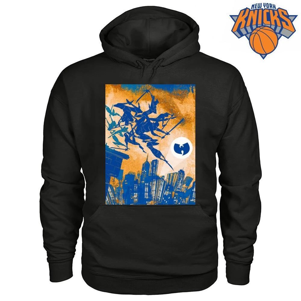 New York Knicks Champions NBA 2026 Wu Tang Clan City Silhouette Ninja Style Shirt