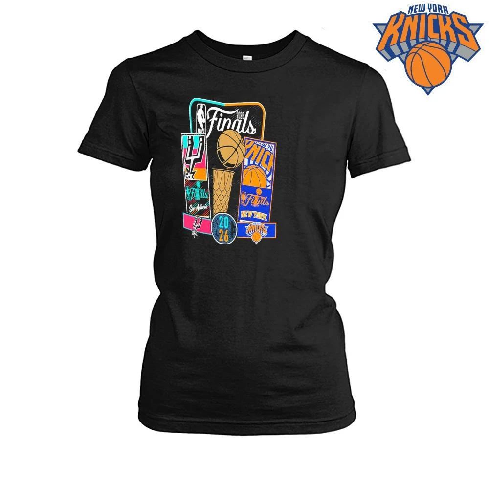 San Antonio Spurs Men’s Stadium Essentials 2026 NBA Finals Ticket Matchup Shirt