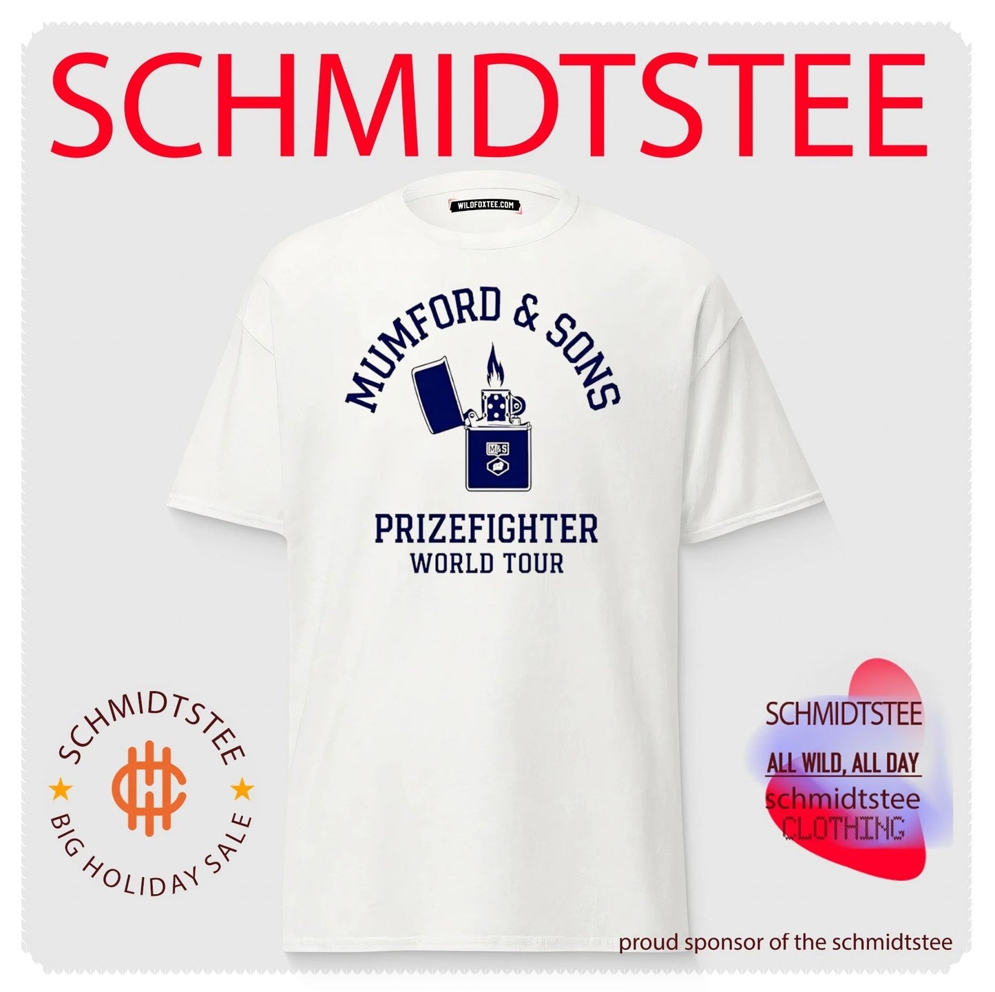 Mumford And Sons Prizefighter Tour 2026 North America shirt