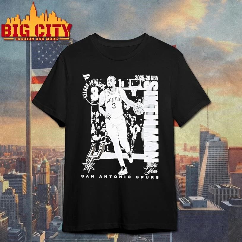 Keldon Johnson San Antonio Spurs 2025 26 Nba Sixth Man Of The Year Legacy Shirt