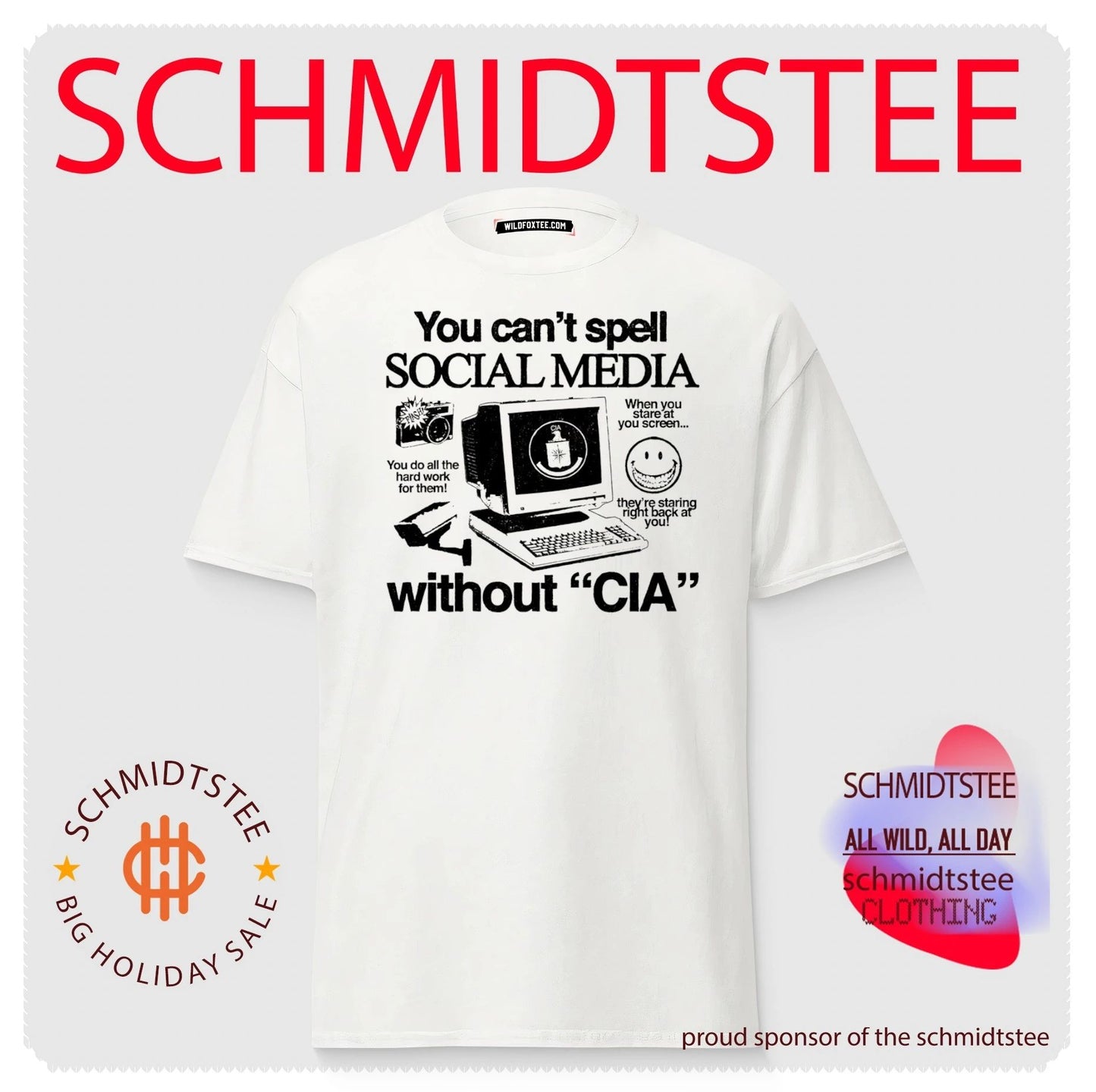 You can’t spell social media without CIA shirt