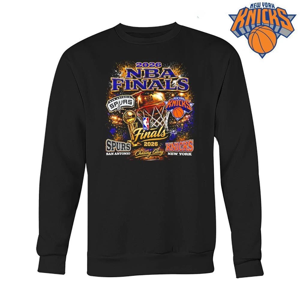 2026 NBA Finals San Antonio Spurs Versus New York Knicks Chasing Glory Basketball T Shirt
