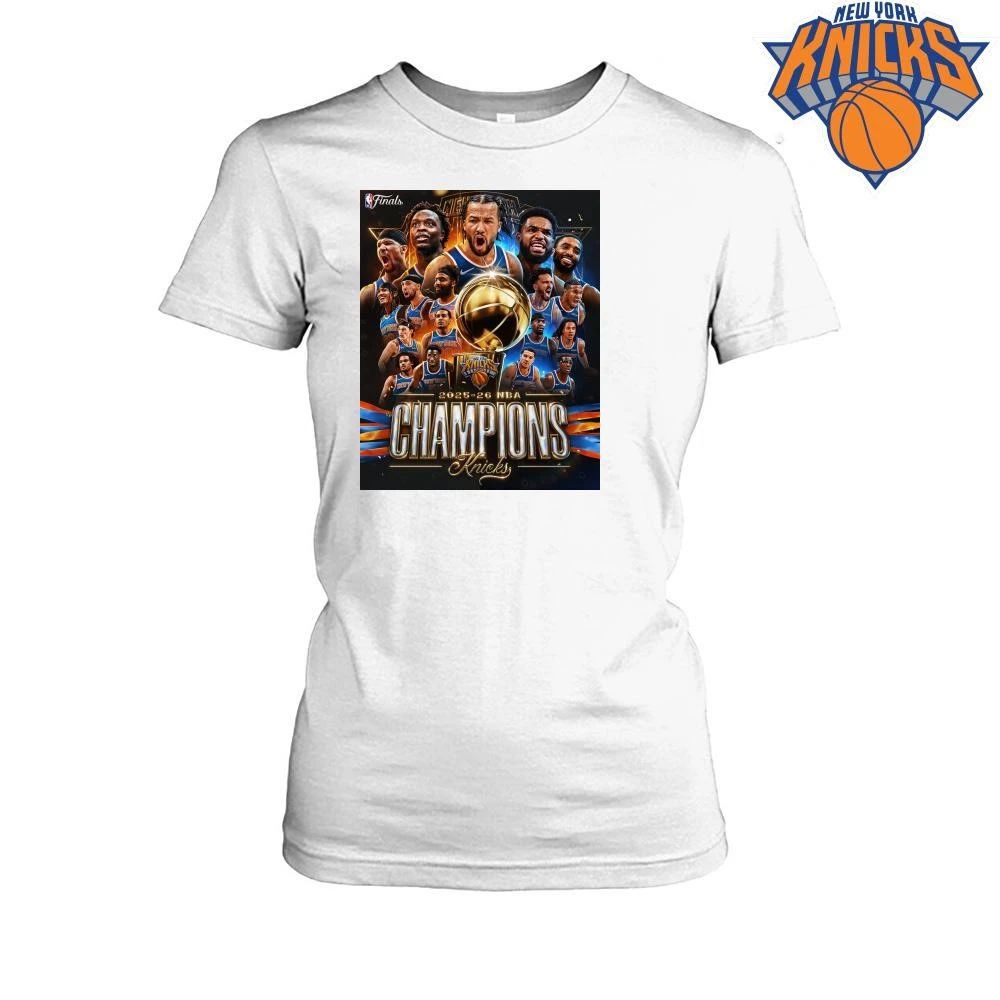 New York Knicks Champions NBA 2026 Team Graphic Roster Basketball Fan Graphic Shirt