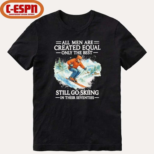 70th Birthday Skier Gifts Man 70 Years Old Skiing Shirt