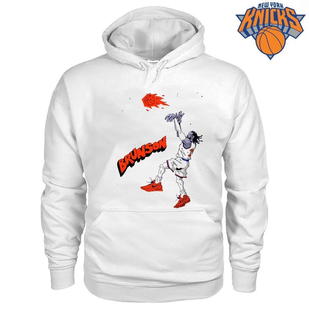 New York Knicks Champions NBA 2026 Jalen Brunson MVP Shooting Art Shirt
