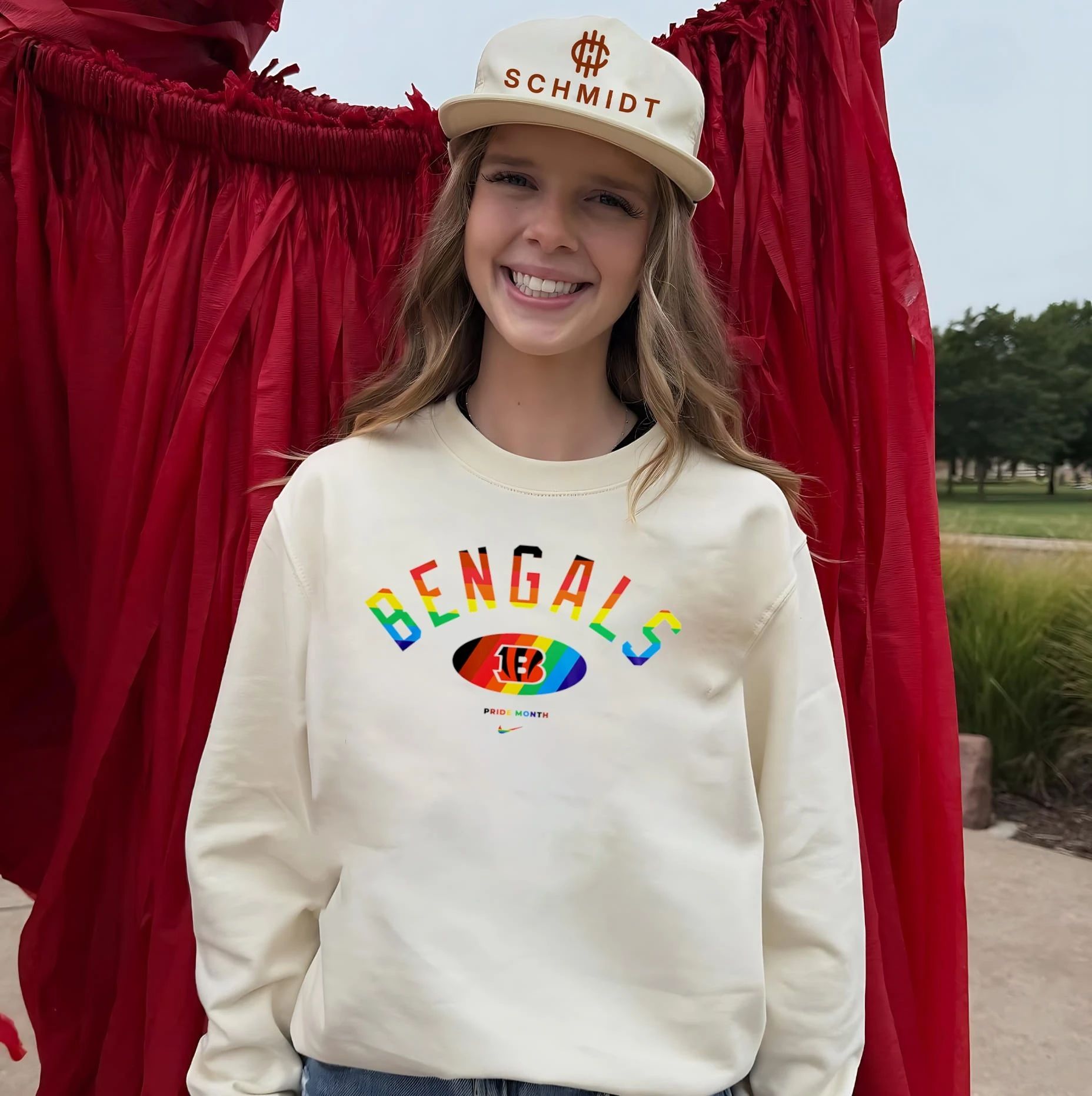 Cincinnati Bengals Pride Month Rainbow logo shirt