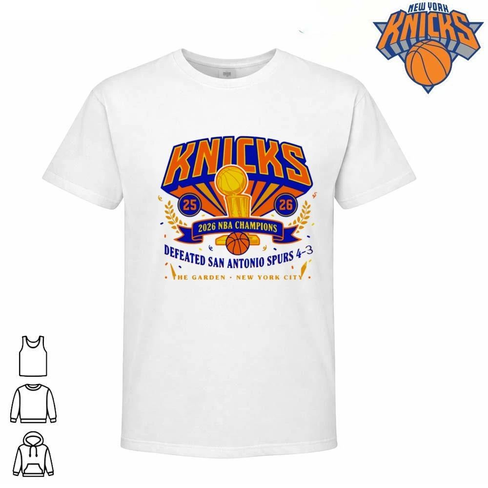 New York Knicks 2026 NBA Champions Defeated San Antonio Spurs Commemorative Shirt