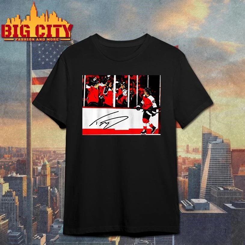 Flyer Trevor zegras penalty box celebration signature shirt