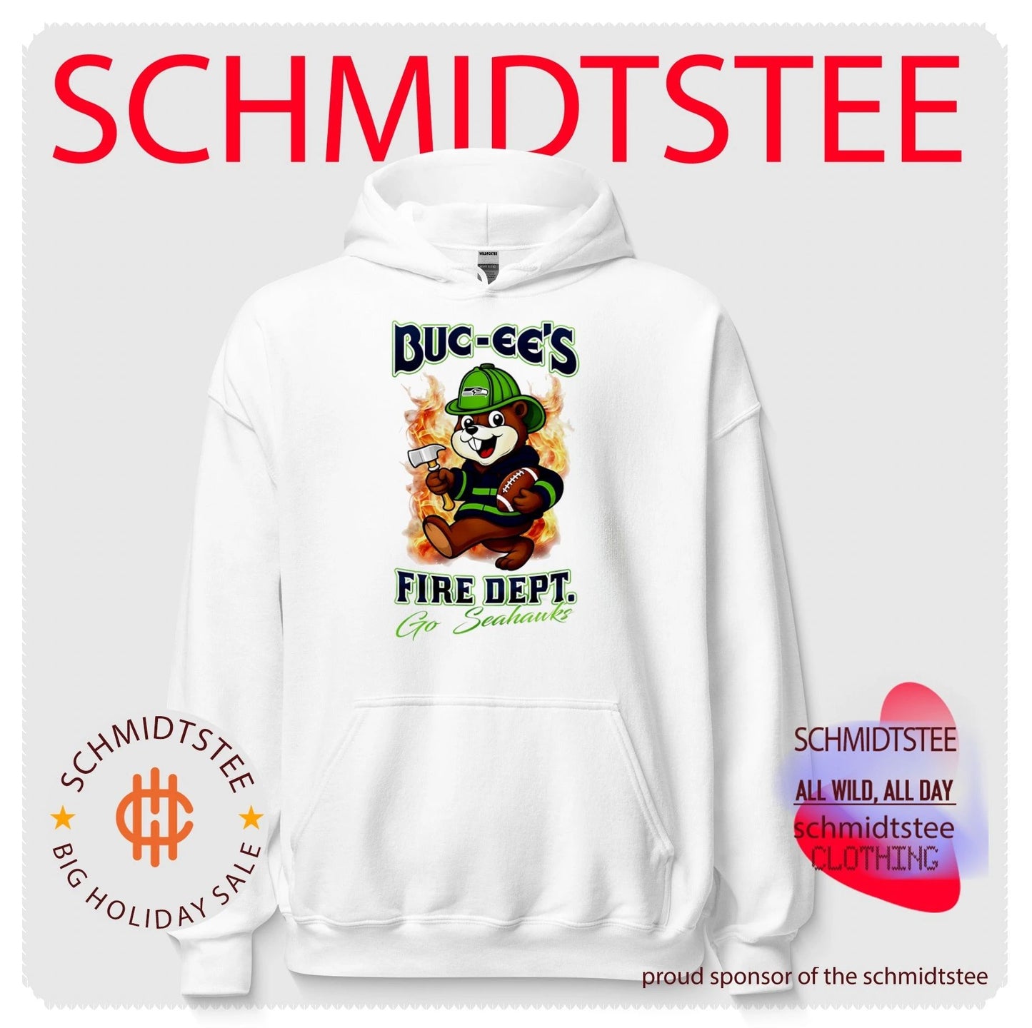 Seattle Seahawks Buc-Ee’s Fire Dept go Bears Firefighter Strong shirt