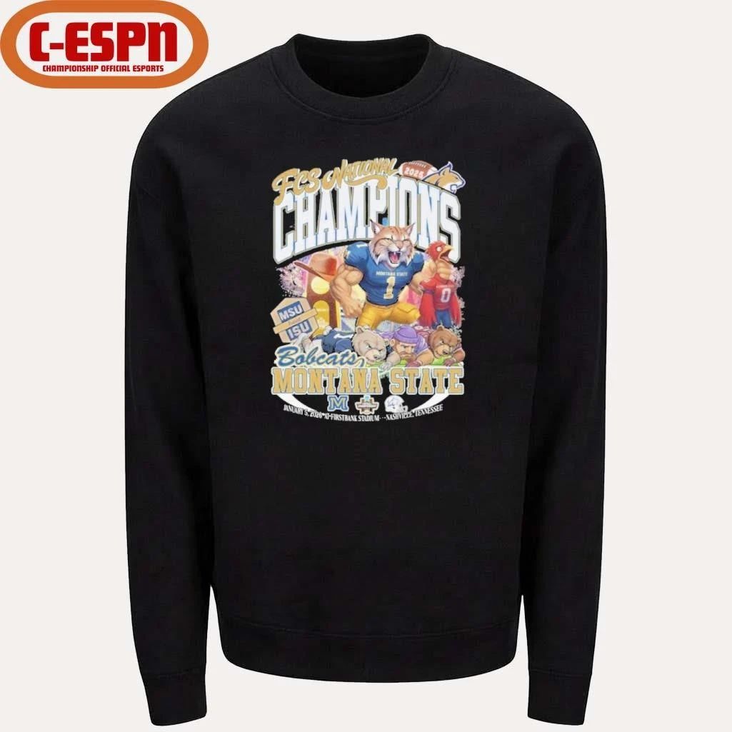 Montana State Bobcats Mascot 2025 FCS National Champions Shirt