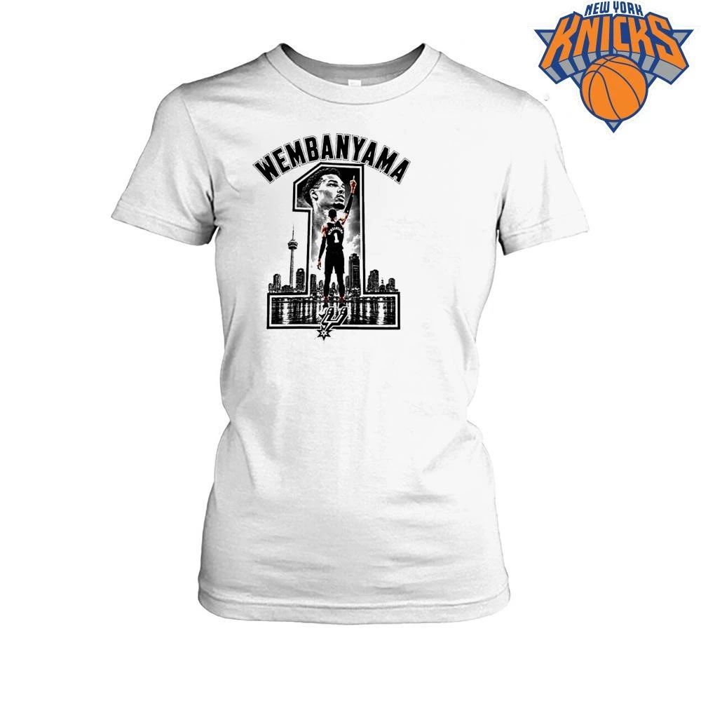 Victor Wembanyama San Antonio Spurs Number 1 Skyline Bootleg Vintage T Shirt