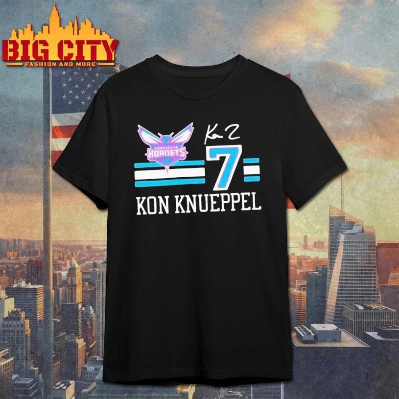 Kon Knueppel 7 Charlotte Hornets 2026 NBA Playoff signature Shirt