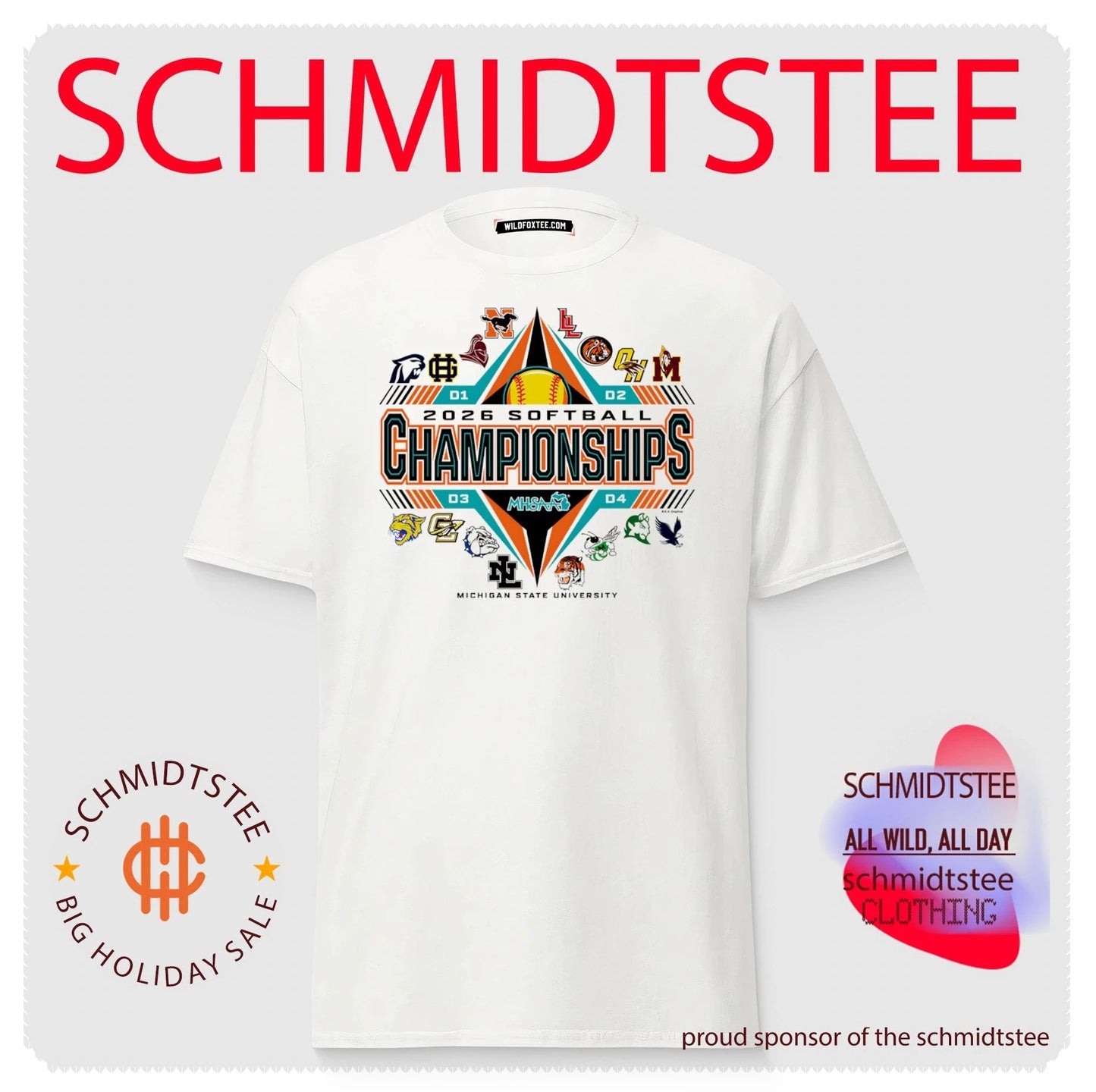 2026 MHSAA Softball Championships logo shirt