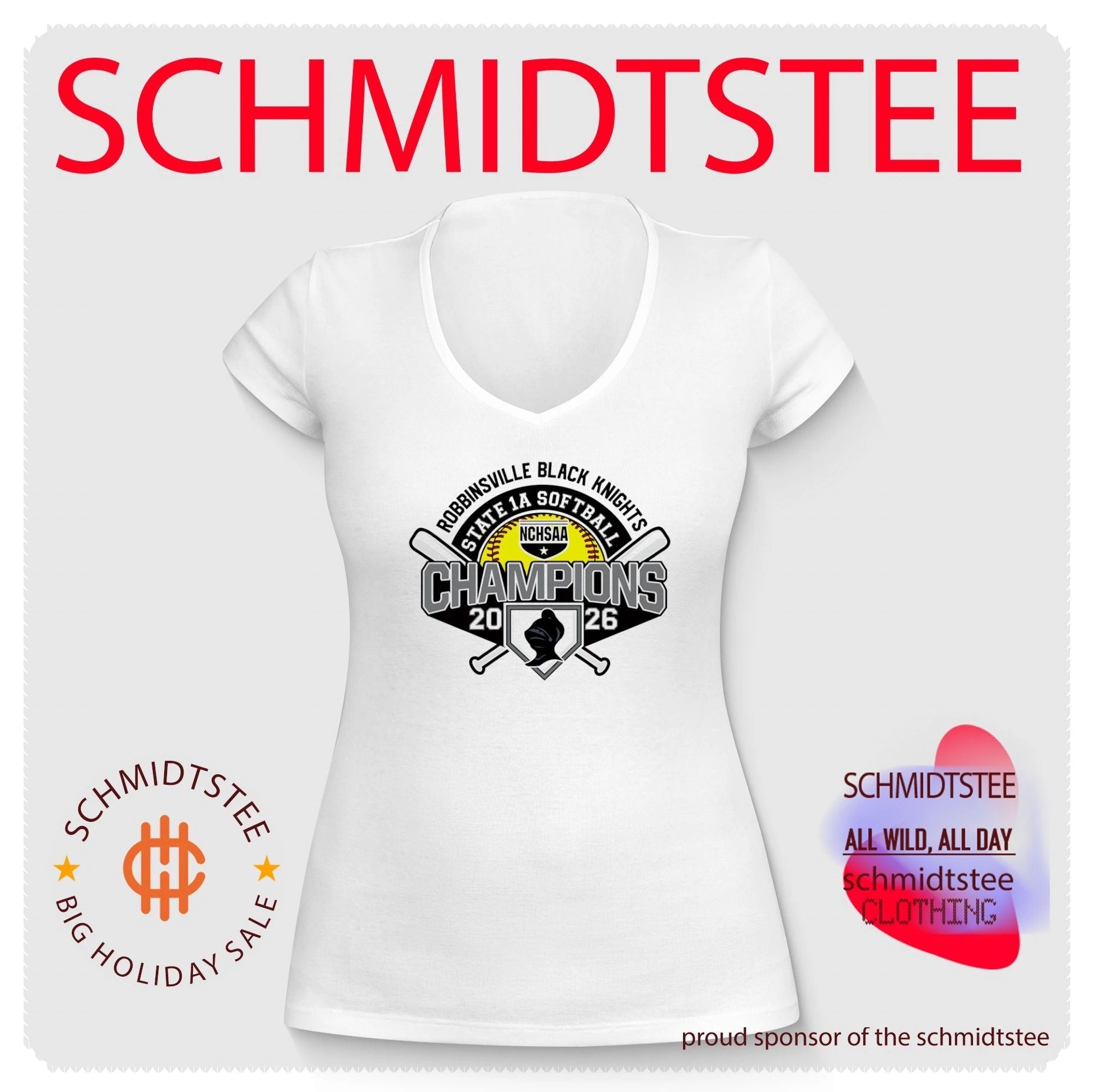 Robbinsville Black Knights 2026 NCHSAA State 1A Softball Champions shirt