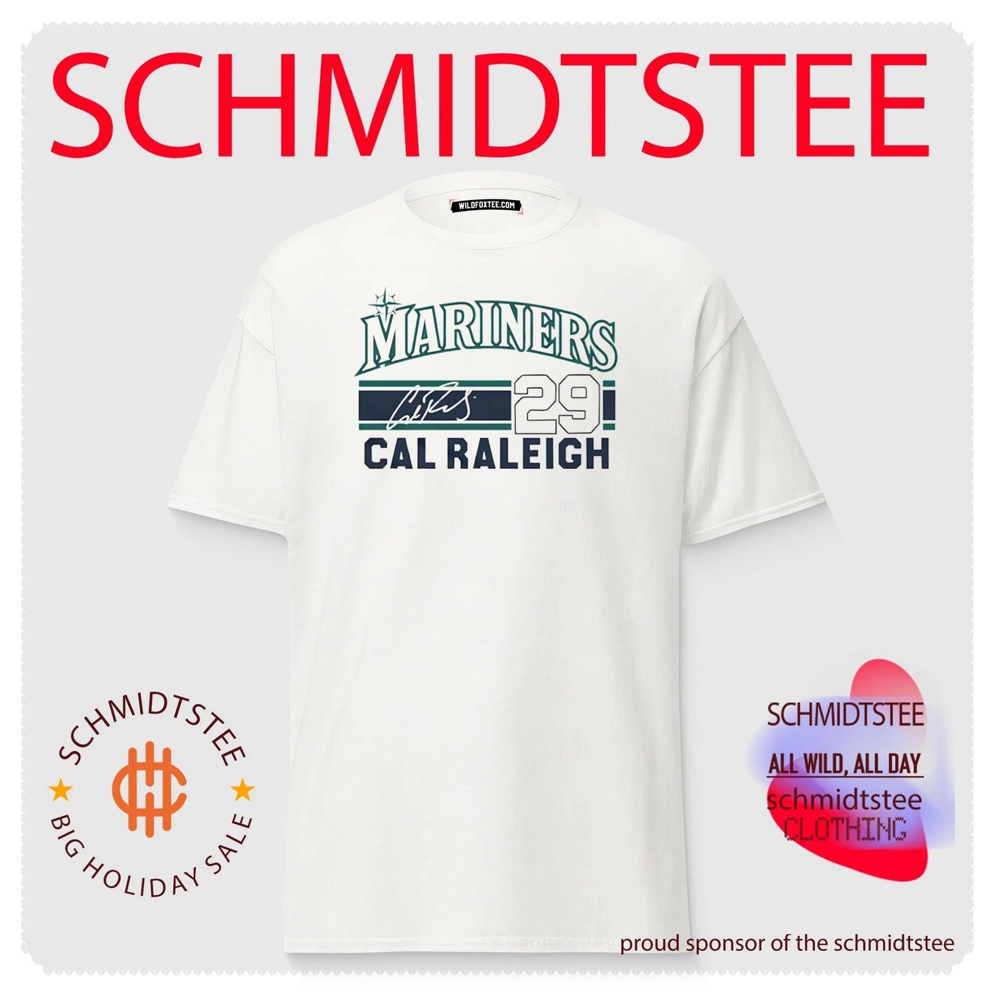 Seattle Mariners Cal Raleigh Signature Name & Number shirt