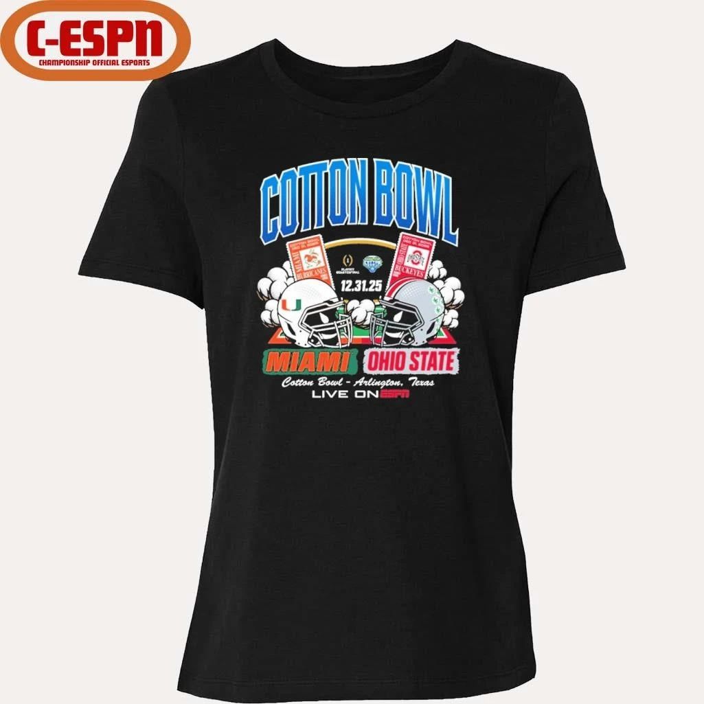 2025 Cotton Bowl Head to Head Miami Vs OSU Shirt