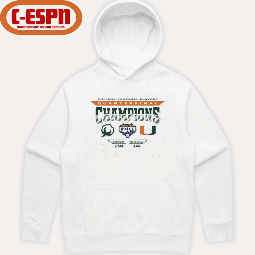 CFP 2025 Cotton Bowl Miami Champions Score Shirt