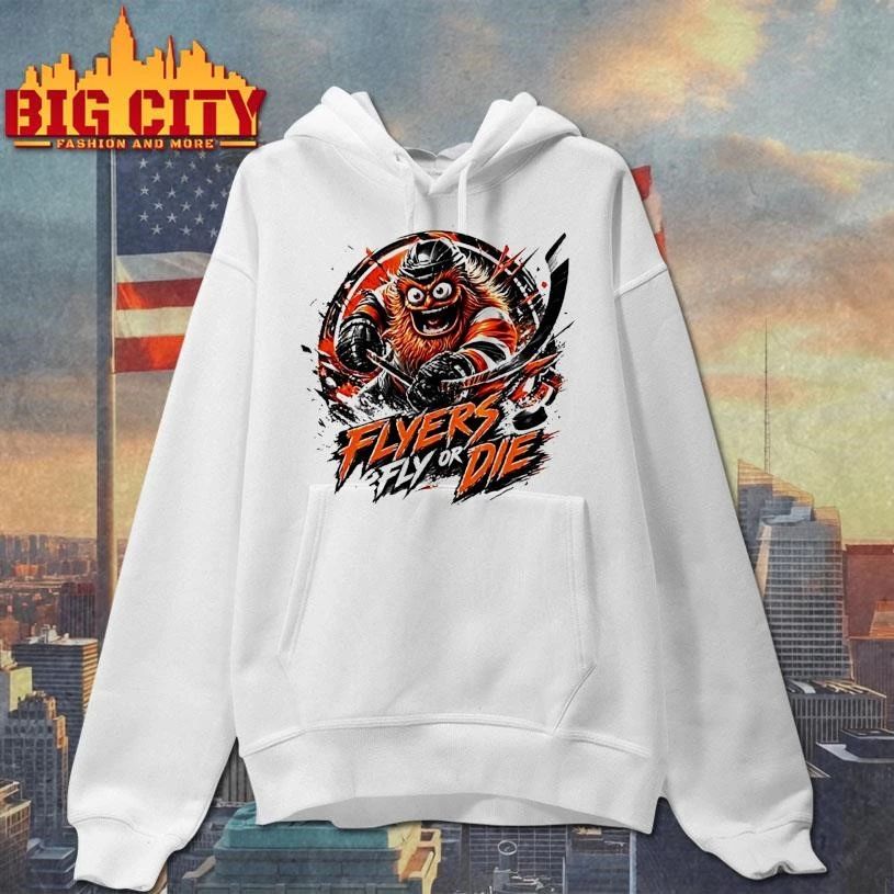 Flyers Hockey Gritty Flyers Fly Or Die Nhl 2026 Shirt