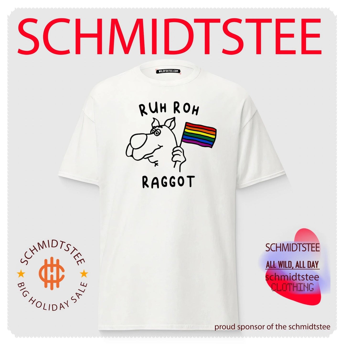 Ruh Roh Raggot Pride rainbow flag shirt