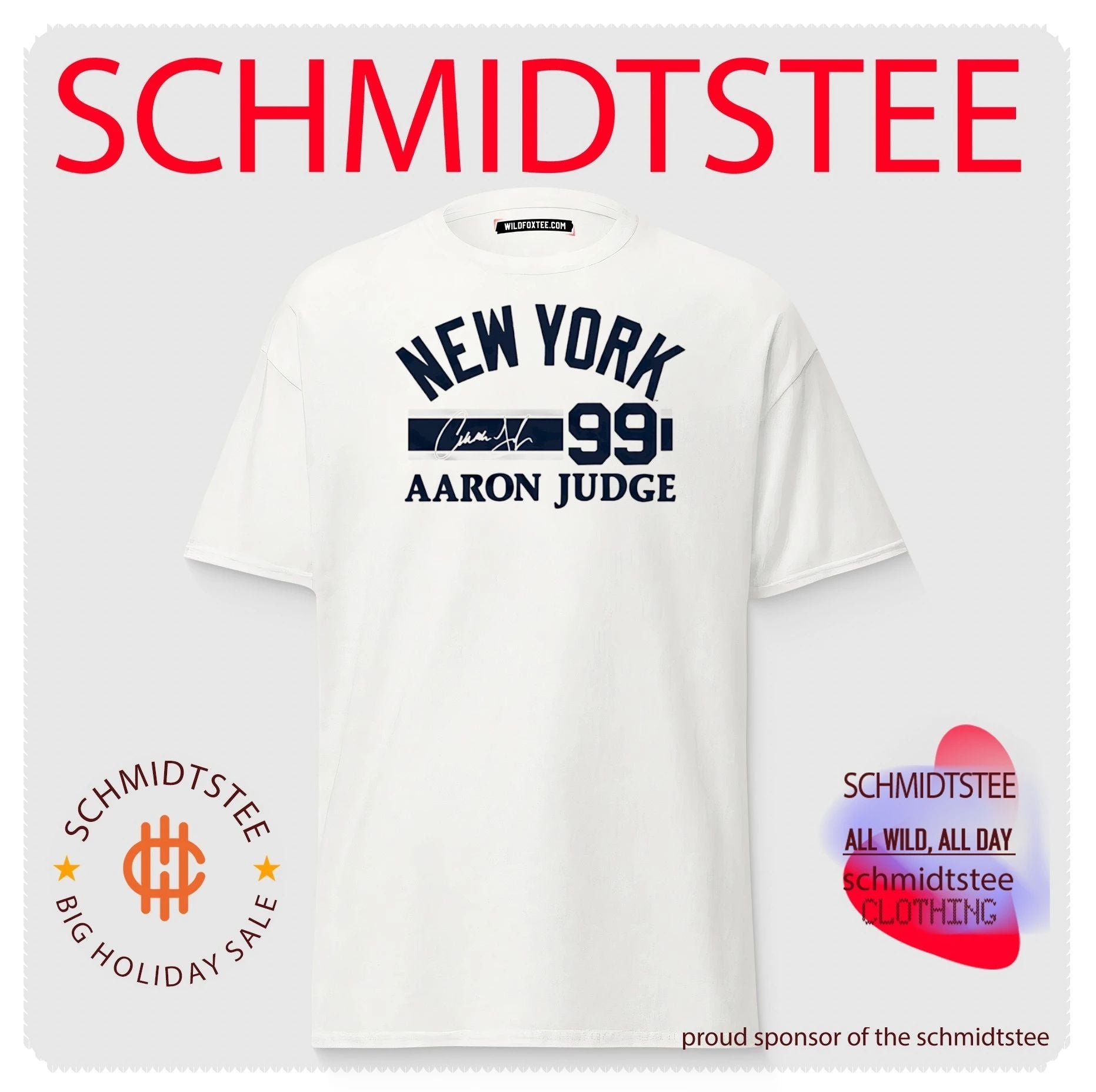 New York Yankees Aaron Judge Signature Name & Number shirt