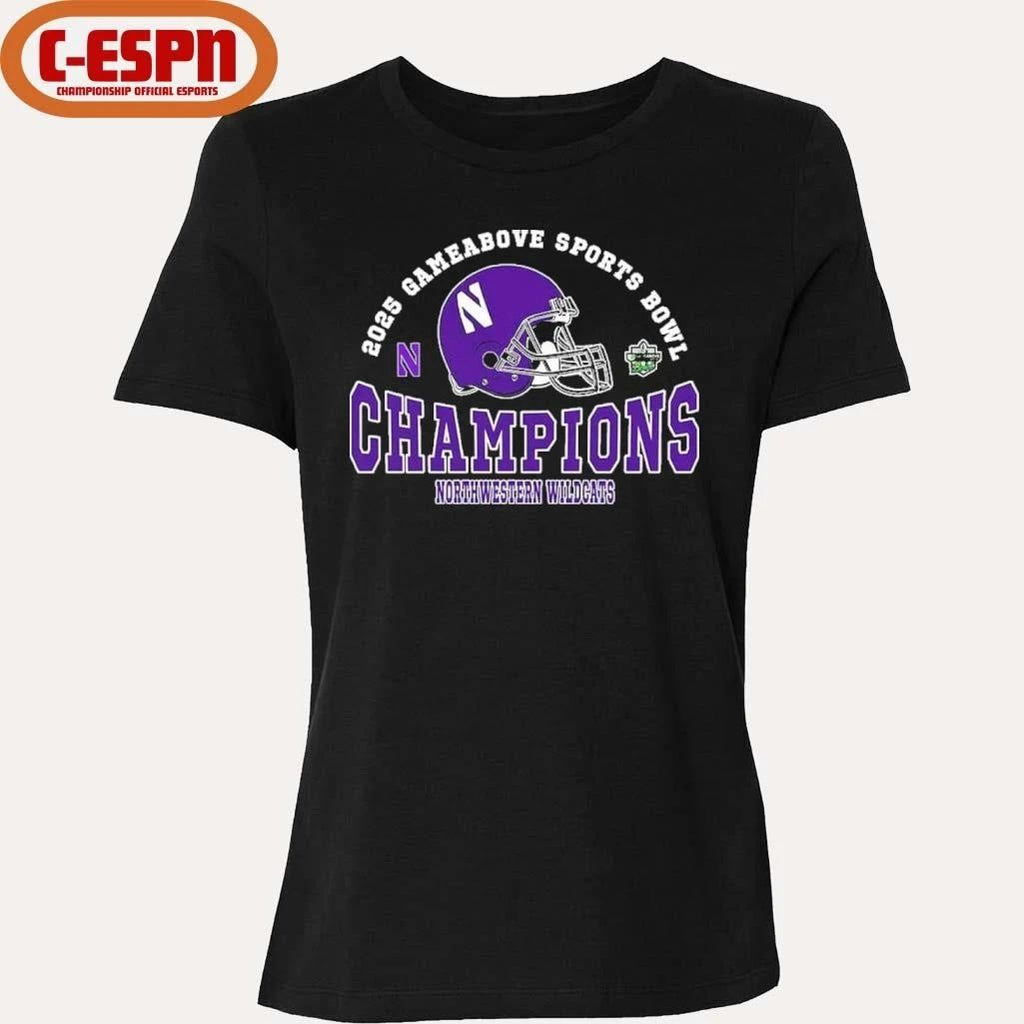 Northwestern Wildcats 2025 Gameabove Sports Bowl Champions Shirt