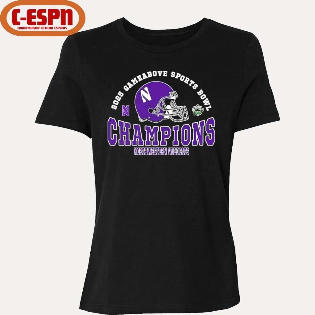 Northwestern Wildcats 2025 Gameabove Sports Bowl Champions Shirt