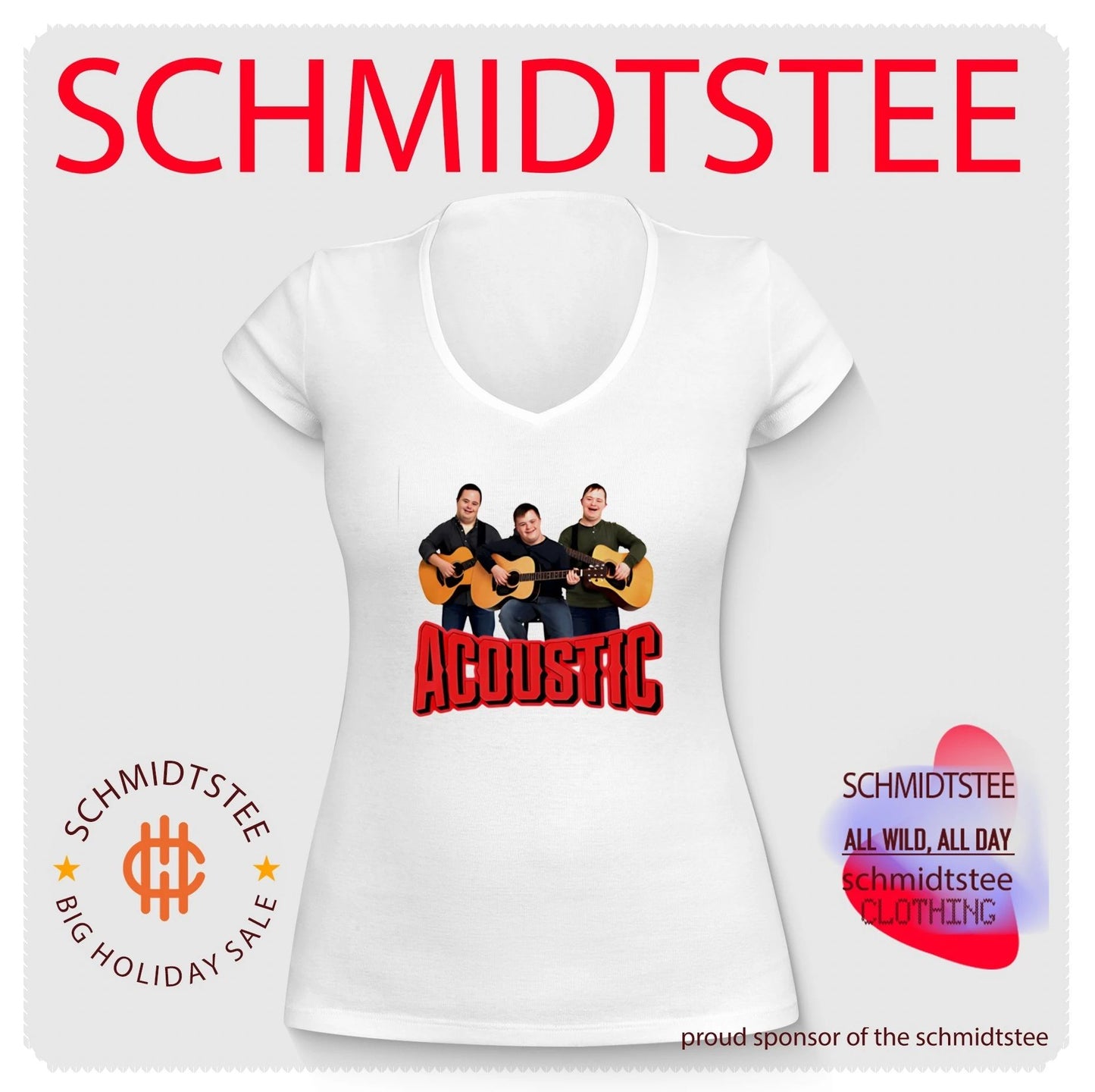 Acoustic Down syndrome graphic shirt