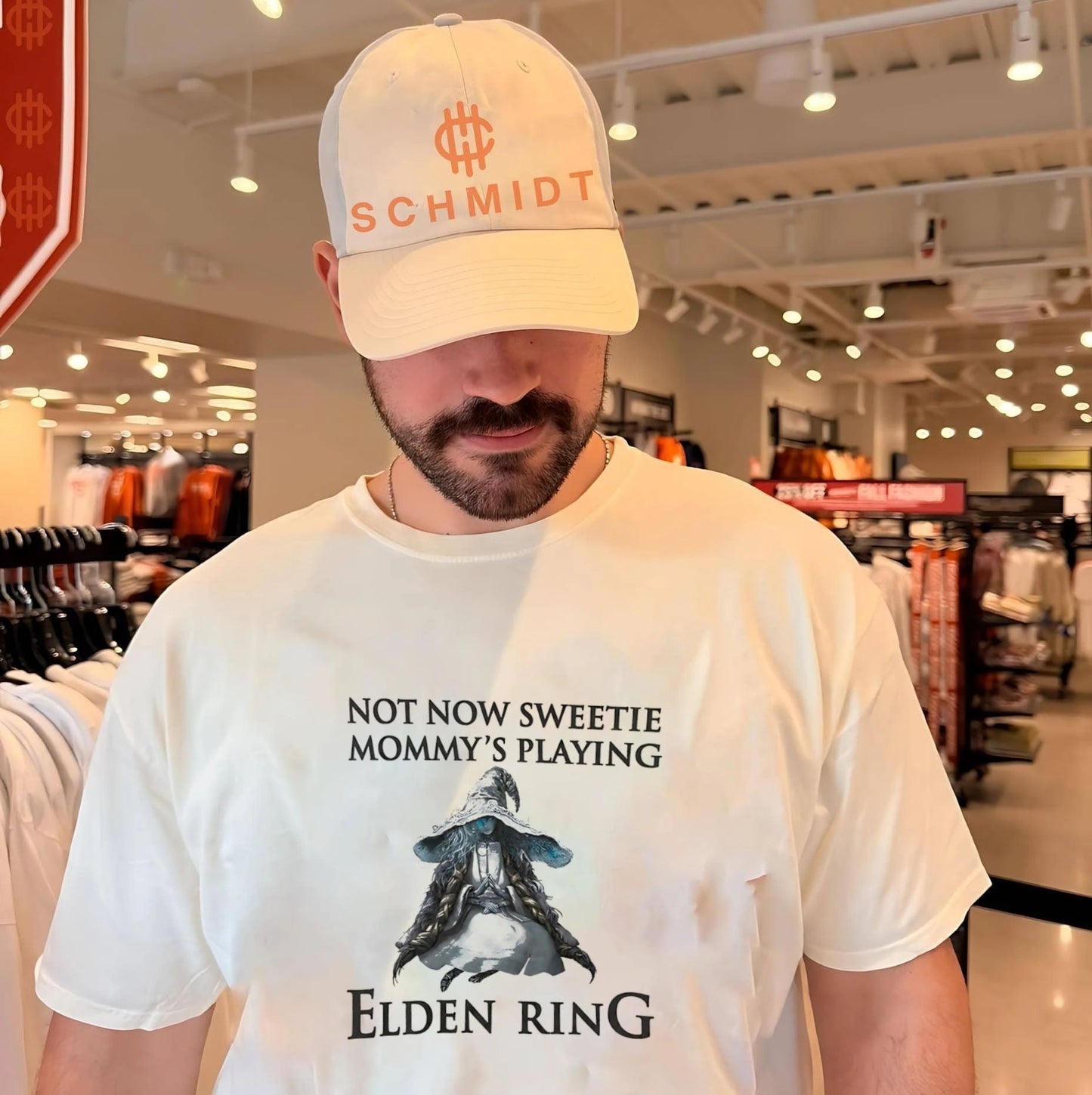 Not now sweetie mommy’s playing Elden Ring illustration shirt