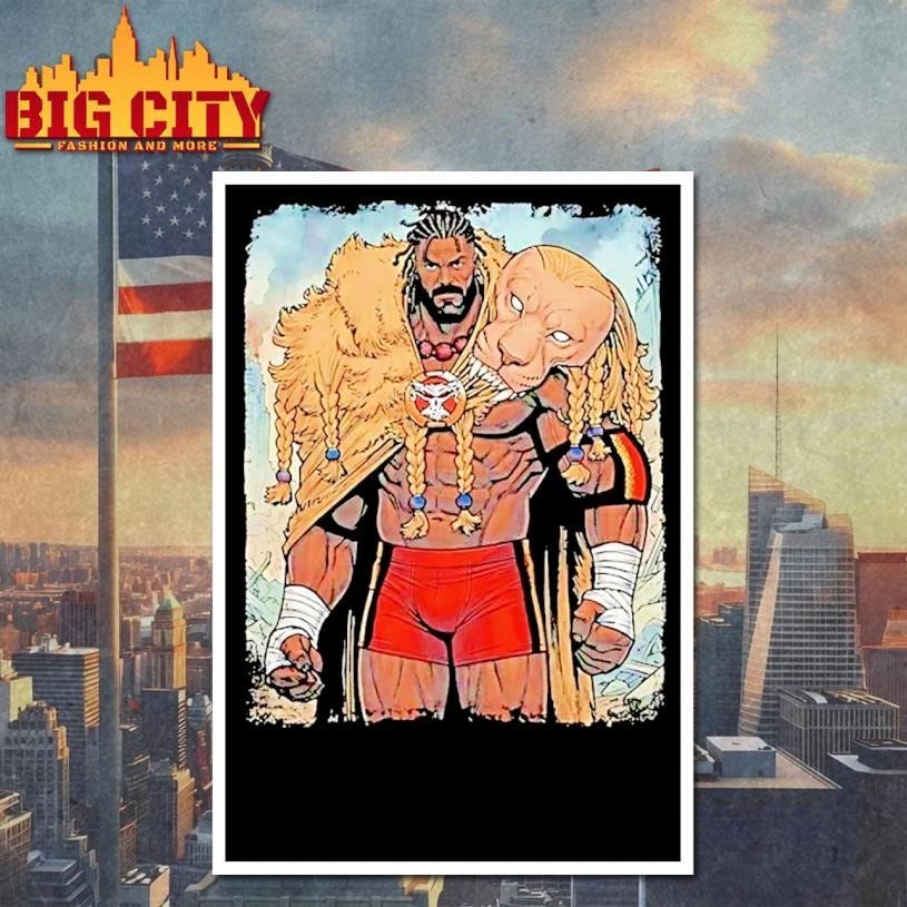 Oba Femi Vs Thragg Battle Beast Cape Shirt
