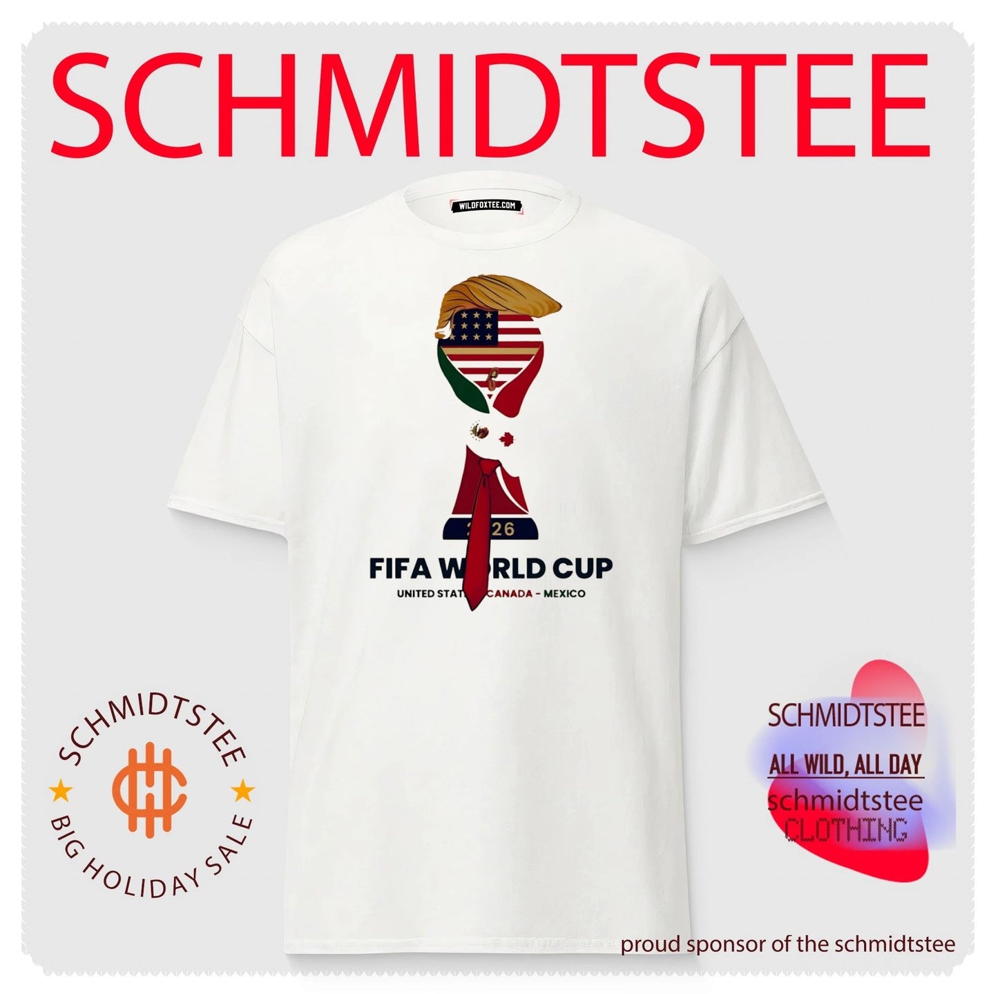 Fifa World Cup United State Canada Mexico 2026 Trump trophy shirt