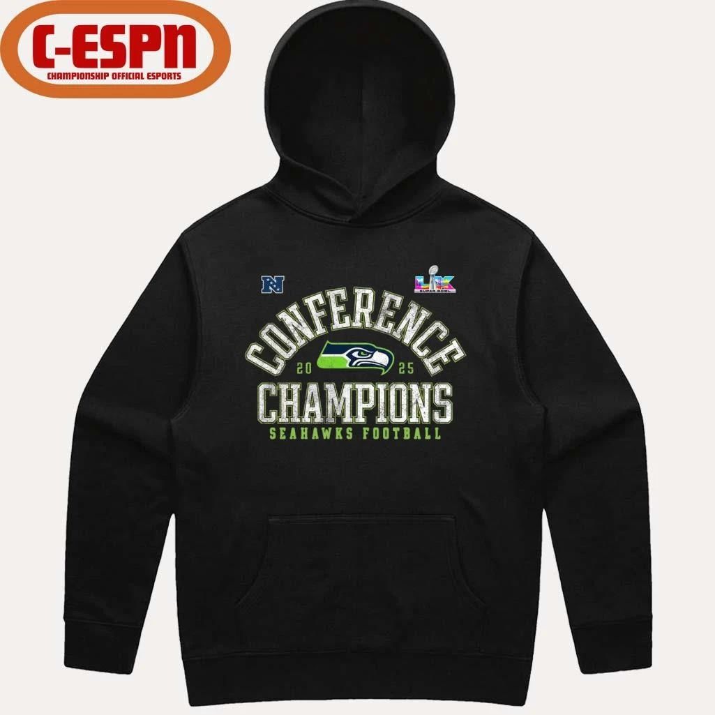 Seattle Seahawks NFC Conference 2025 Champions Super Bowl LIX Shirt