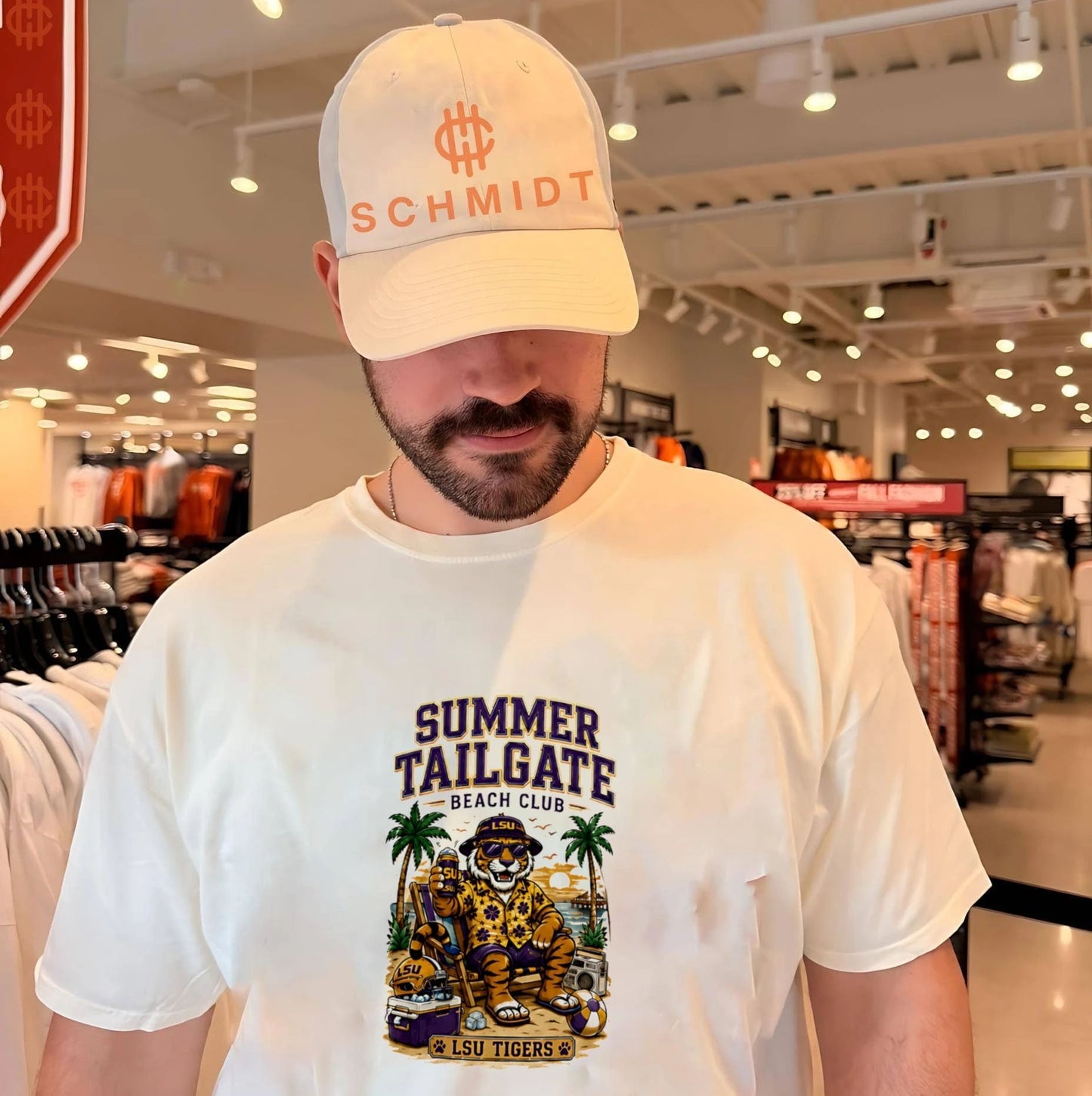 Lsu Tigers Summer Tailgate Beach Club mascot shirt