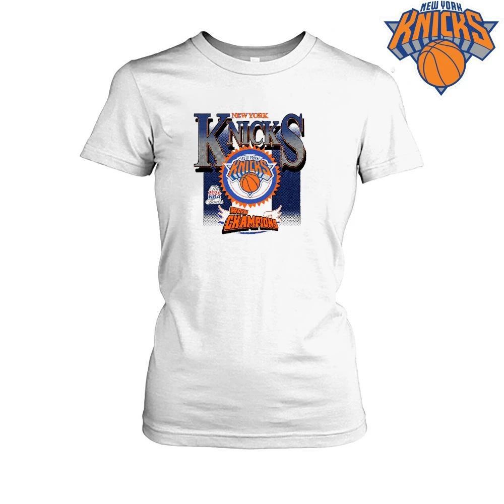 New York Knicks Champions NBA 2026 Spike Lee Seen World Champs Orange Glasses Shirt